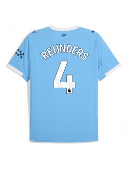 Manchester City Tijjani Reijnders #4 Replika Hemmakläder 2025-26 Kortärmad